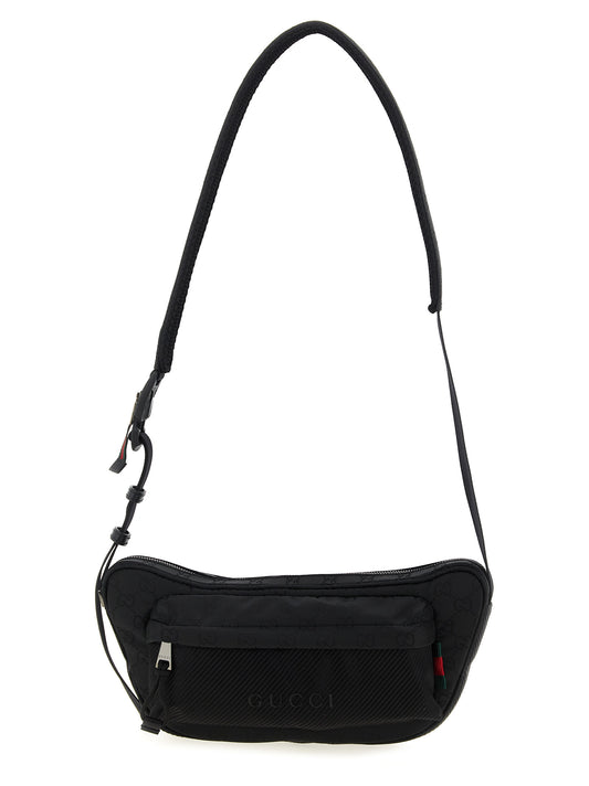 Bolso bandolera Gucci de poliéster negro