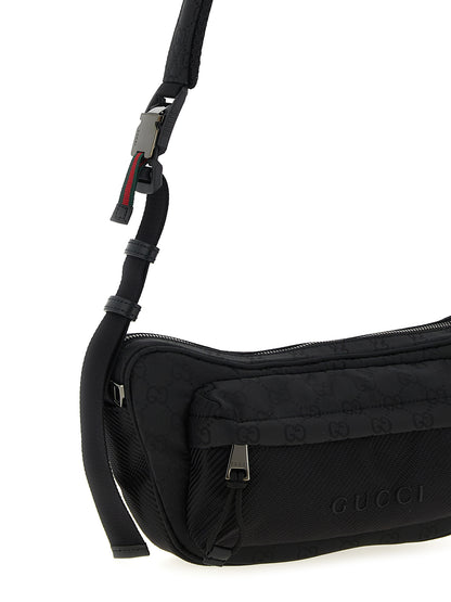 Bolso bandolera Gucci de poliéster negro