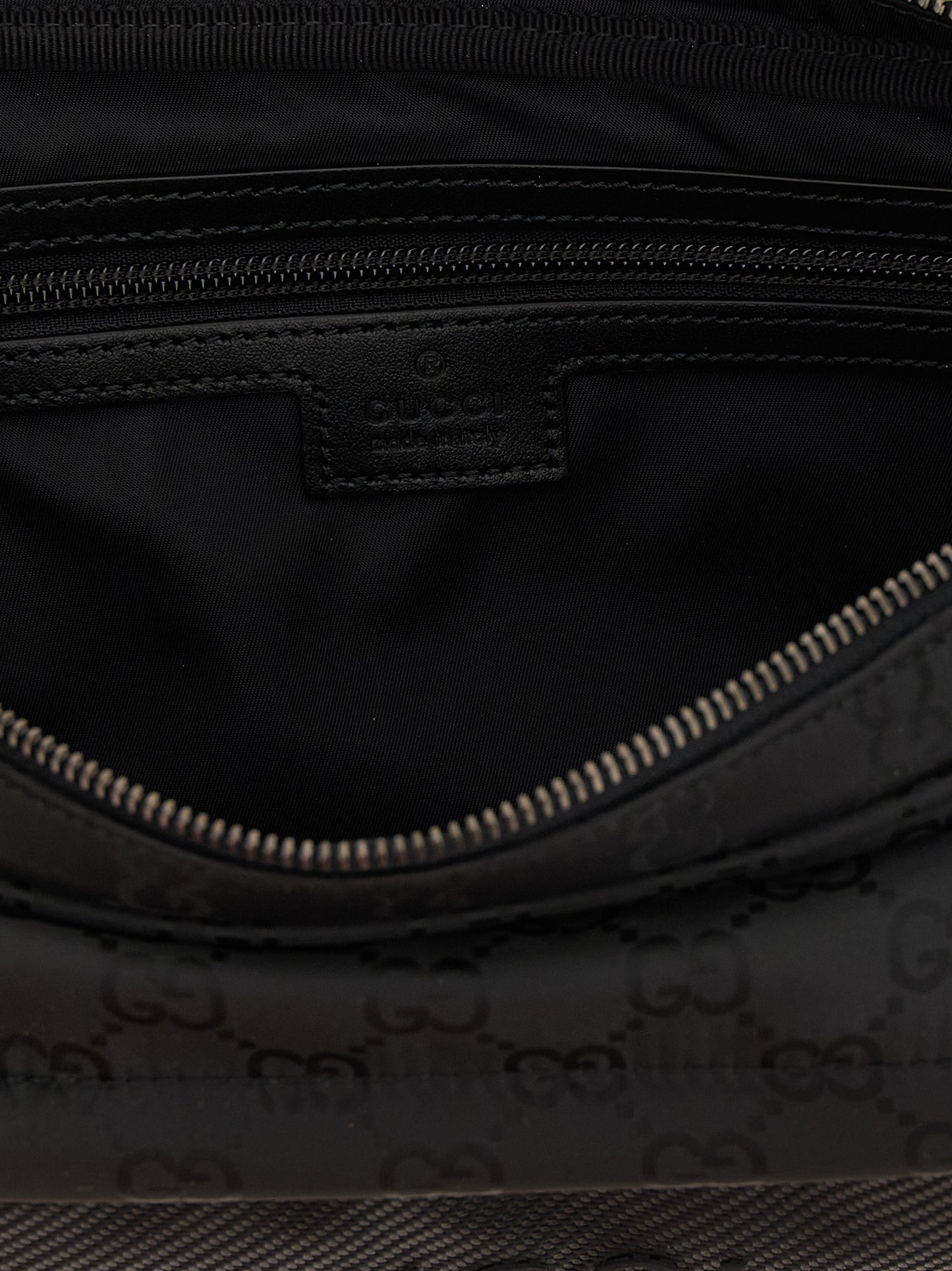 Bolso bandolera Gucci de poliéster negro