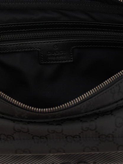 Bolso bandolera Gucci de poliéster negro