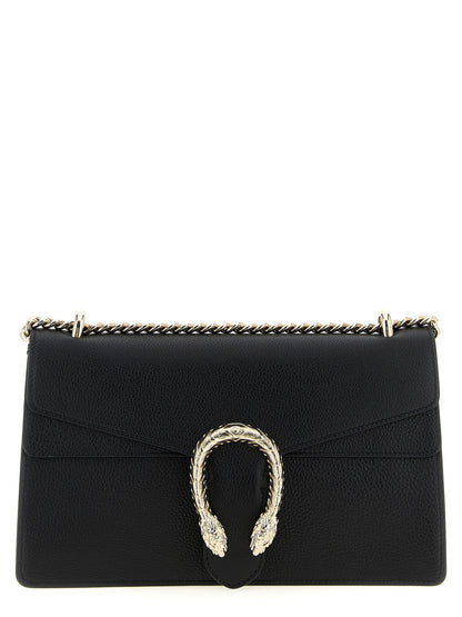 Bolso de hombro Gucci de piel de becerro negra