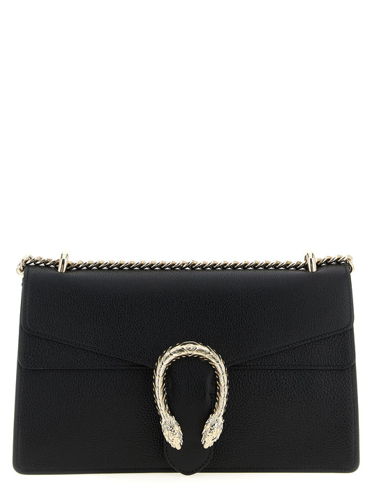 Bolso de hombro Gucci de piel de becerro negra