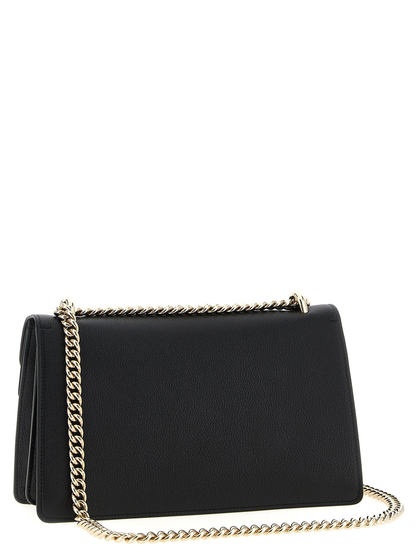 Bolso de hombro Gucci de piel de becerro negra