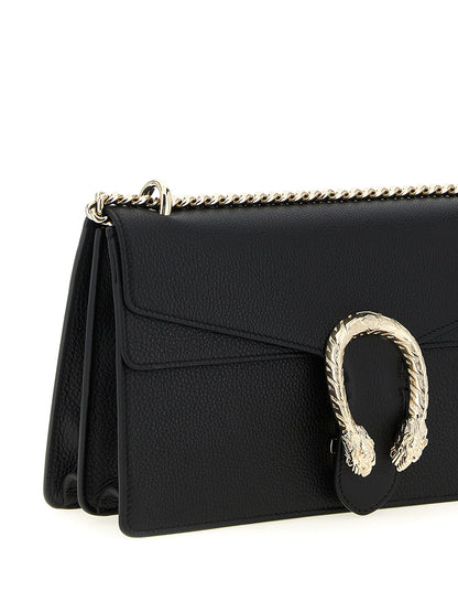 Bolso de hombro Gucci de piel de becerro negra