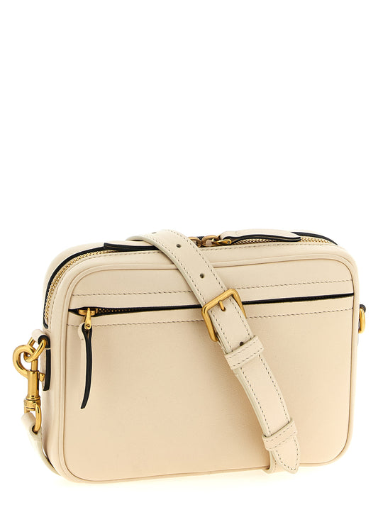 Bolso bandolera bicolor de piel de cordero Valentino Garavani