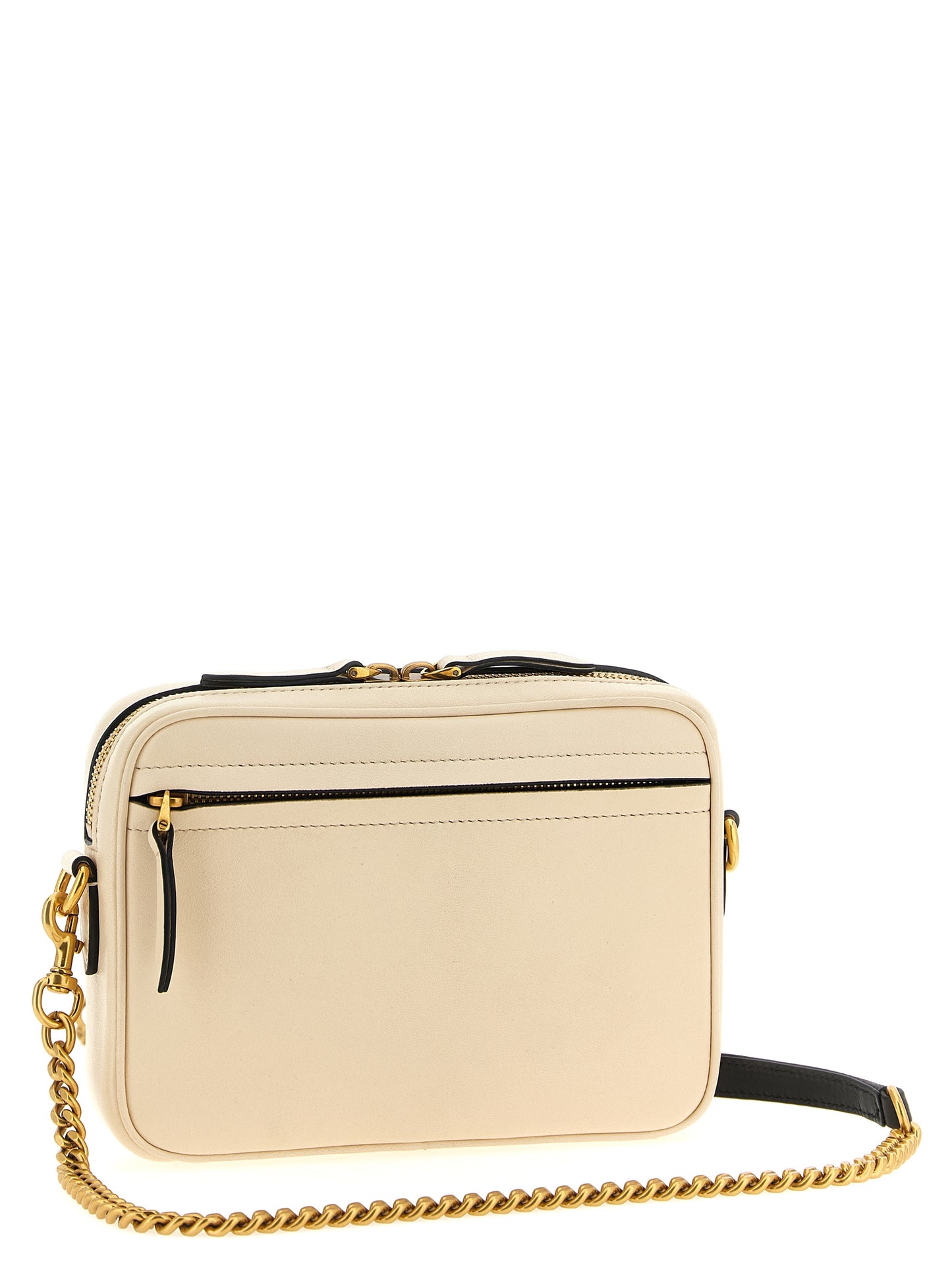 Sac bandoulière bicolore Valentino Garavani en cuir d'agneau