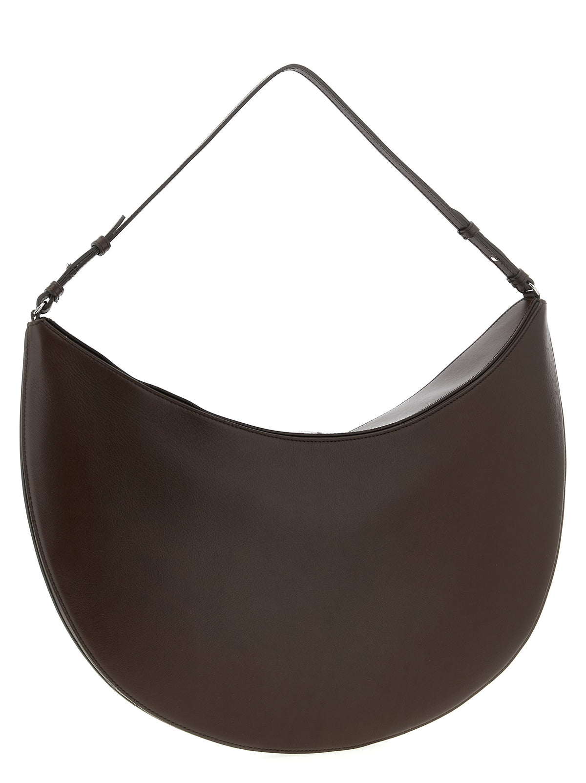 Bolso De Hombro De Piel Marrón Jacquemus Modelo Le Sac Ovalo