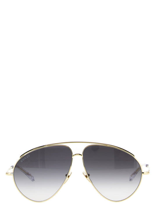 Gafas de sol Gucci de metal dorado