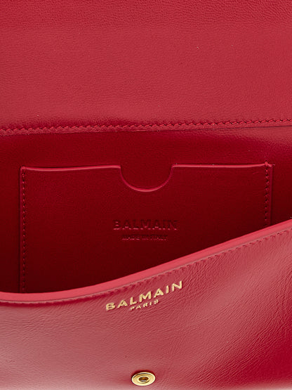 Porte-cartes Balmain en cuir de veau fuchsia