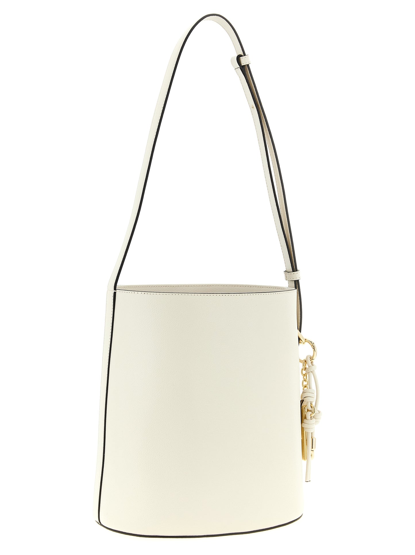 Bolso de hombro Furla de piel de becerro blanca