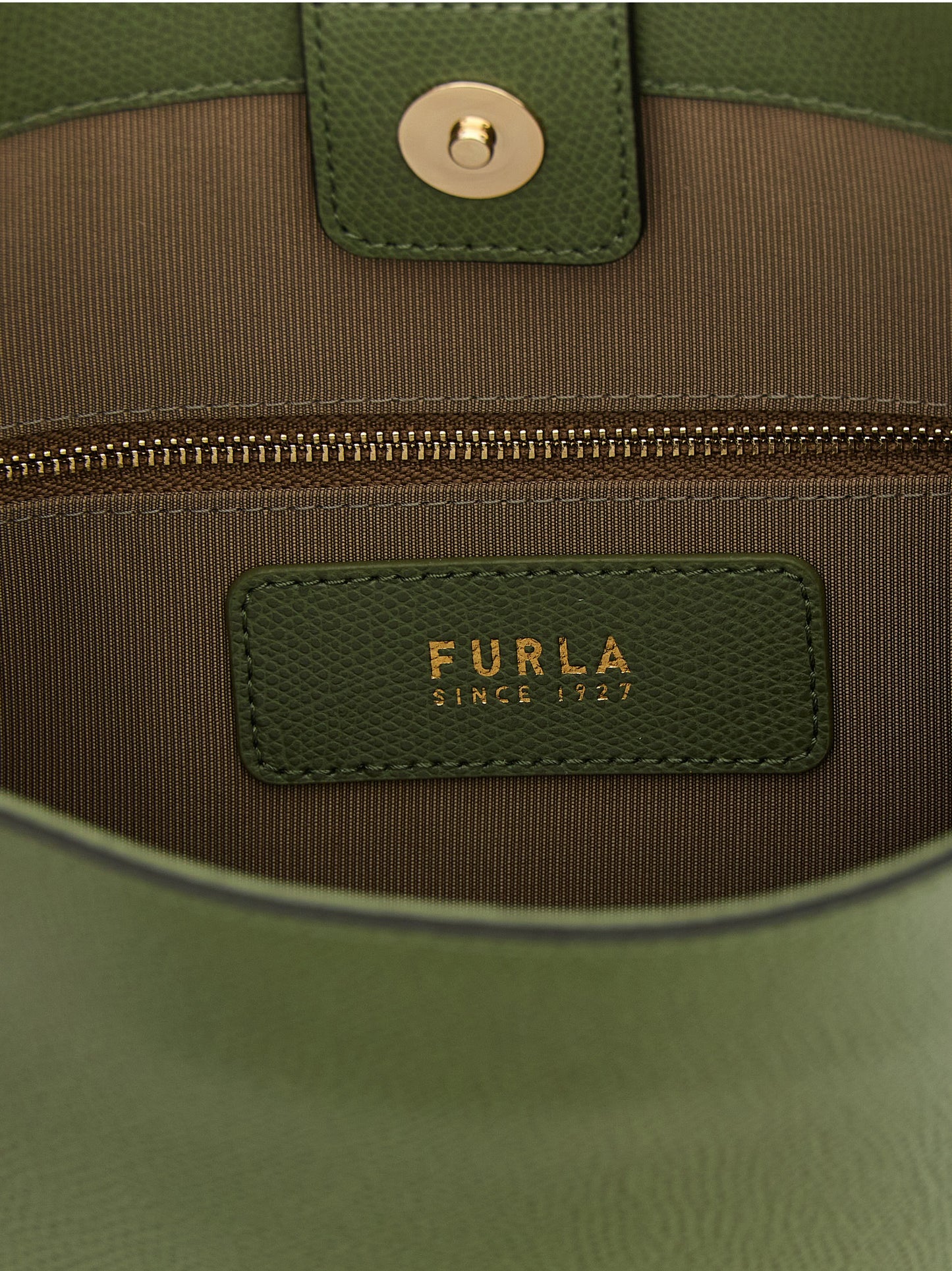 Bolso de hombro Furla bicolor de piel de becerro