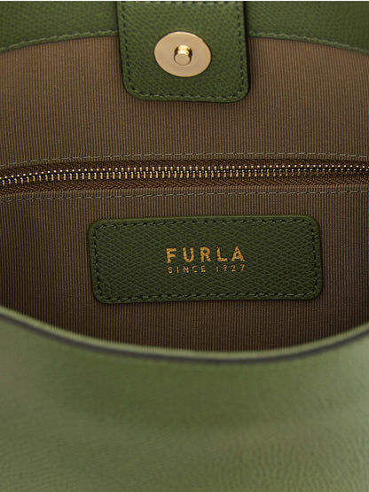 Bolso de hombro Furla bicolor de piel de becerro