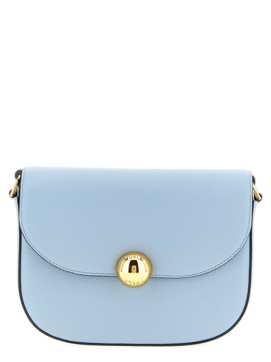 Bolso bandolera Furla de piel de becerro azul