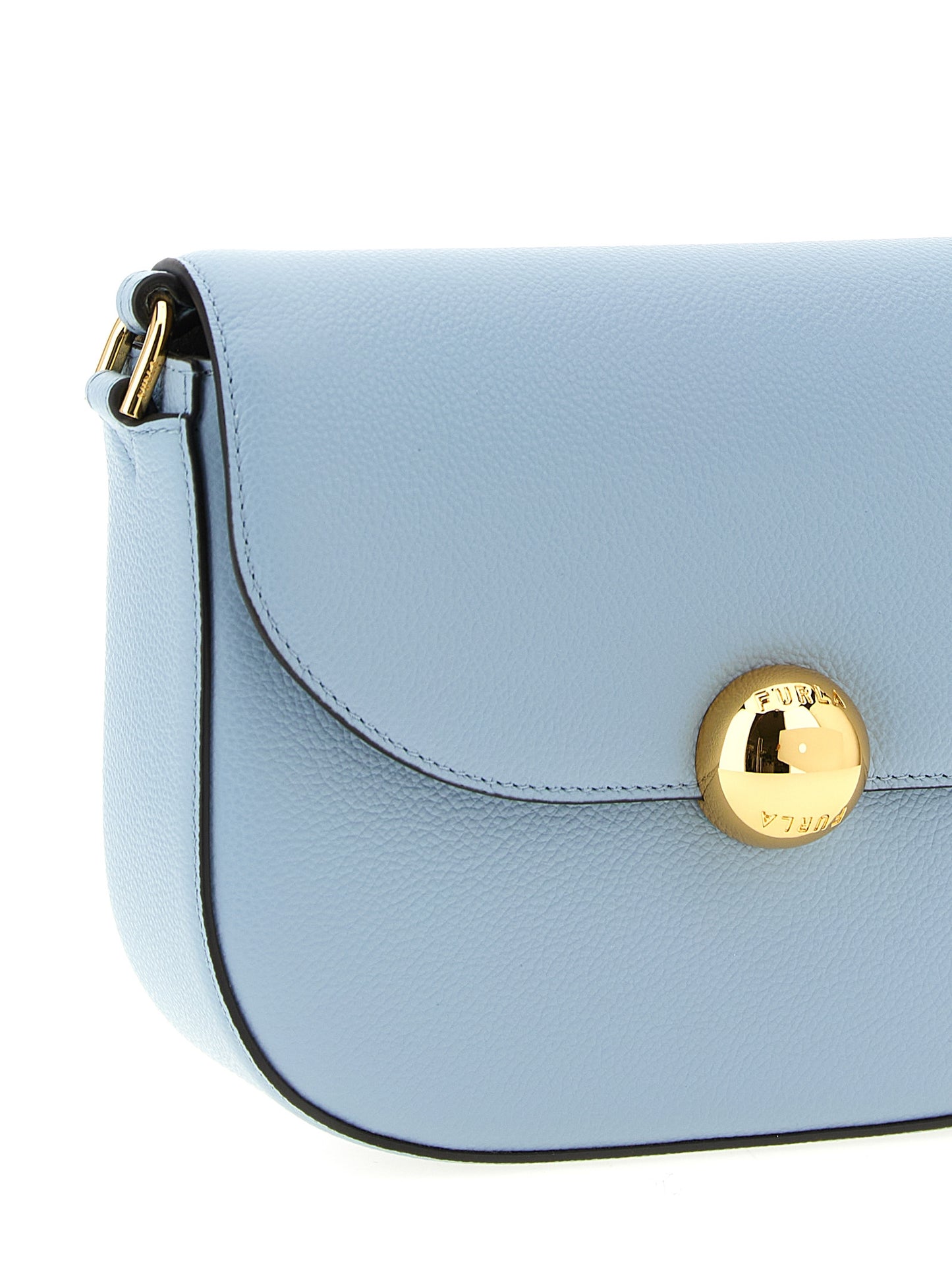 Sac bandoulière Furla en cuir de veau bleu