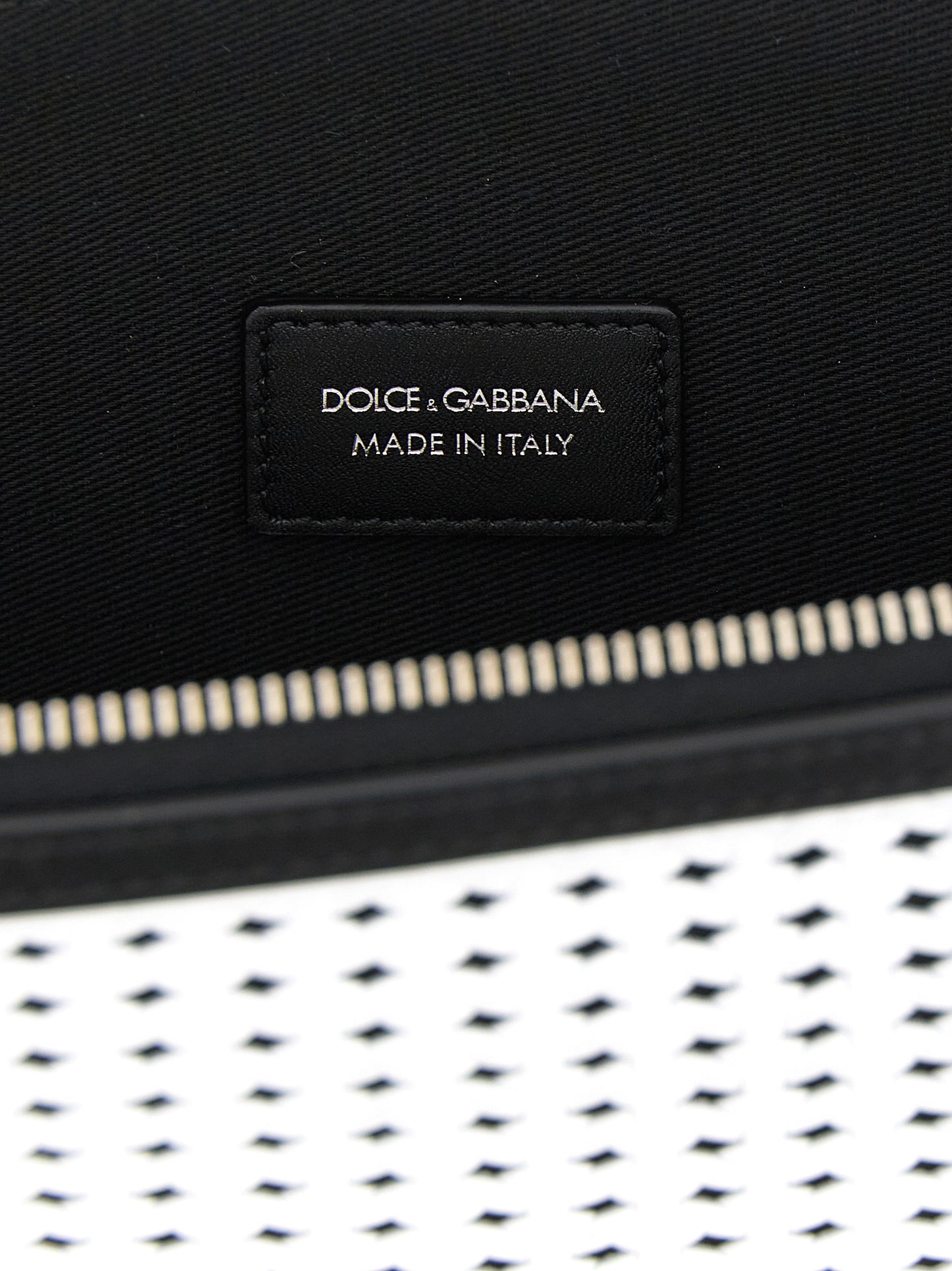Pochette bicolore en cuir de veau Dolce & Gabbana