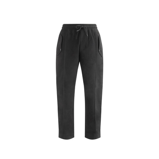 Pantalones de jogging de algodón negro de Moschino (Pantalones deportivos)