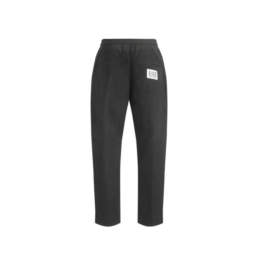 Pantalones de jogging de algodón negro de Moschino (Pantalones deportivos)