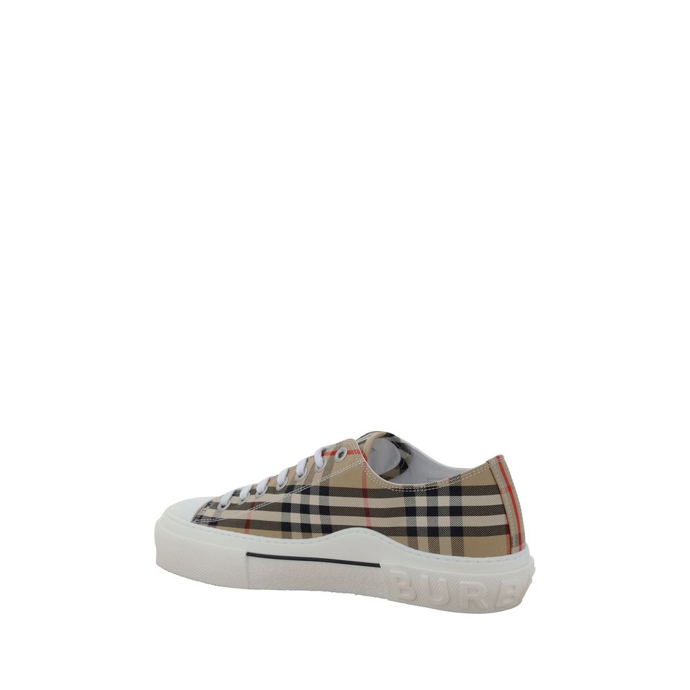 Baskets basses synthétiques marron Burberry