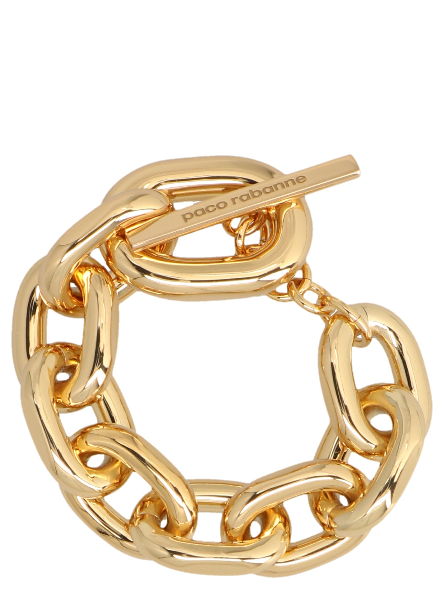 Pulsera Paco Rabanne de latón dorado