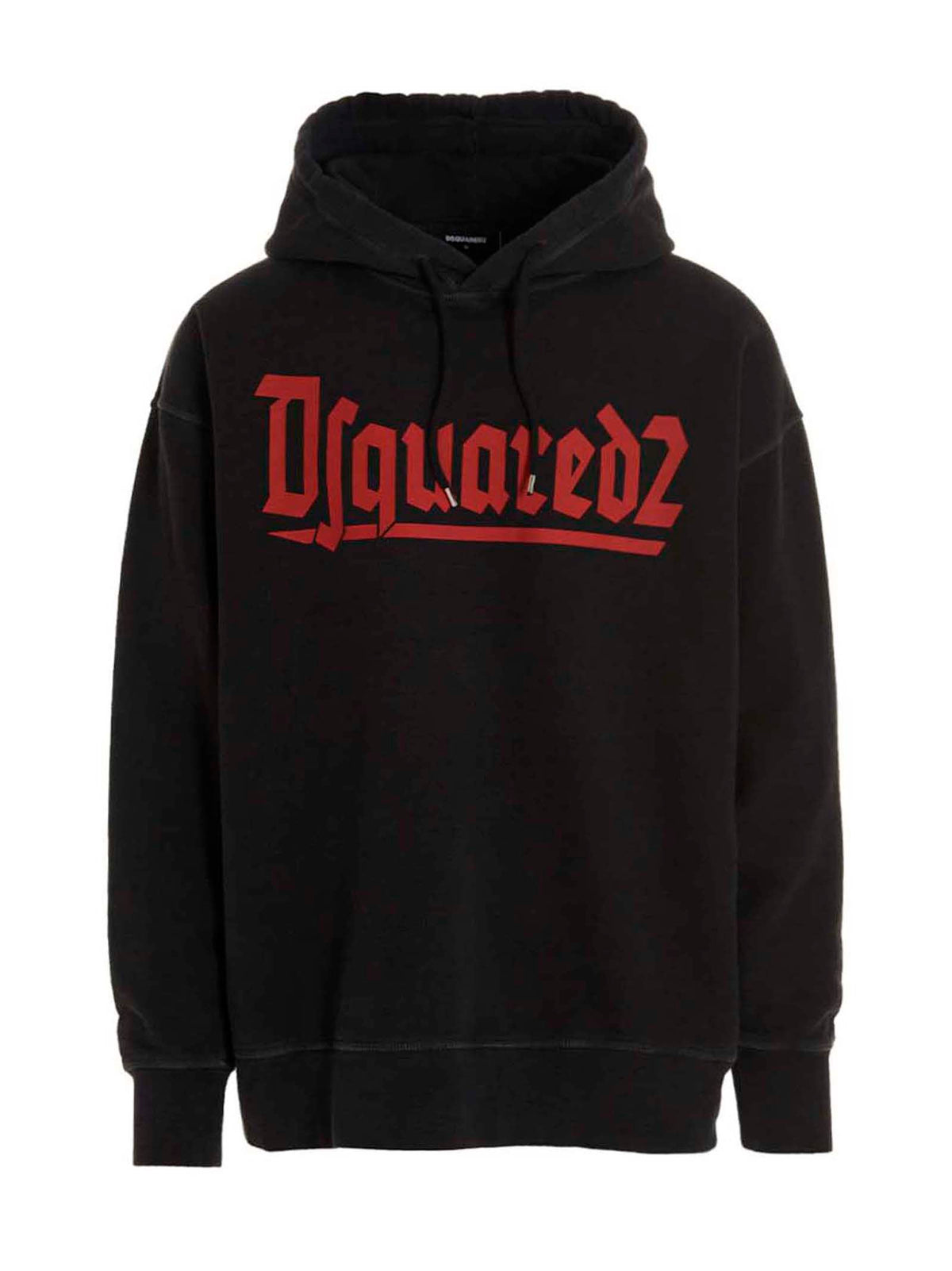 Sudadera Dsquared² De Algodón Negro Con Corte Estructurado