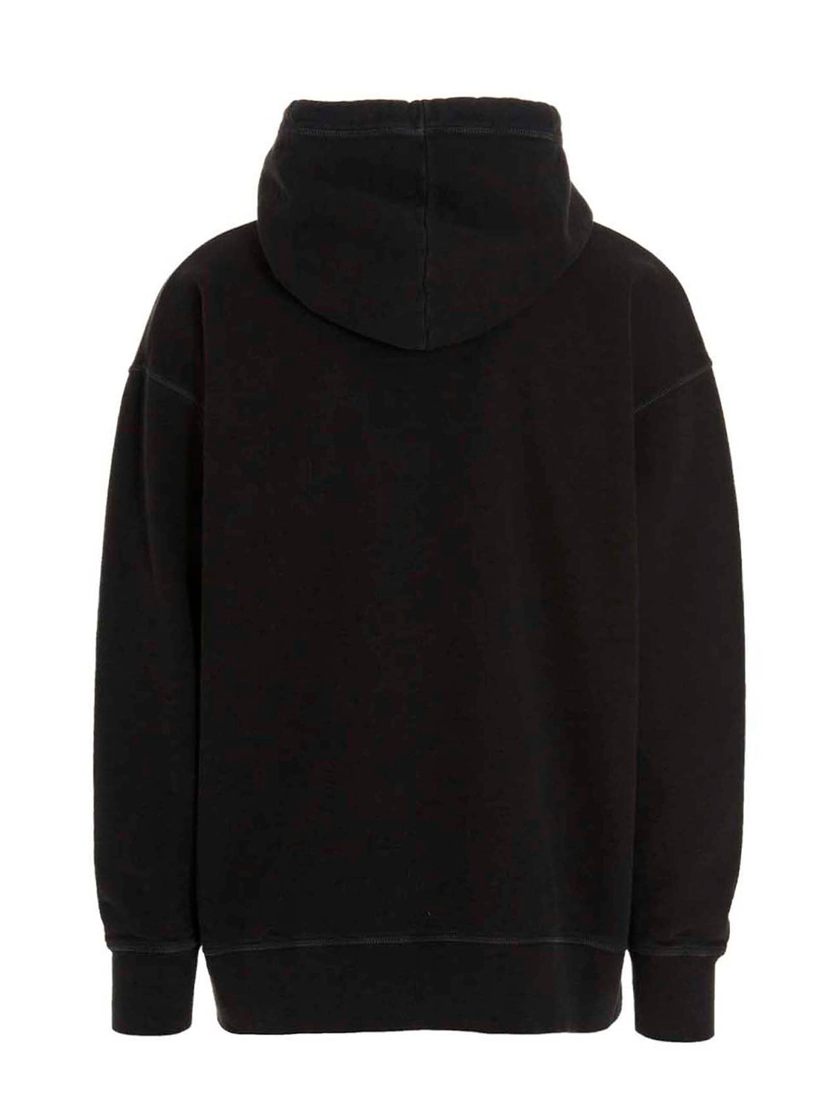 Sudadera Dsquared² De Algodón Negro Con Corte Estructurado