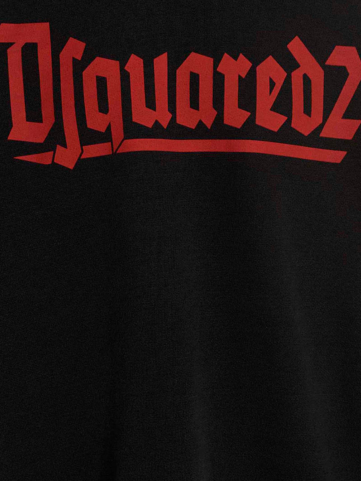 Sudadera Dsquared² De Algodón Negro Con Corte Estructurado