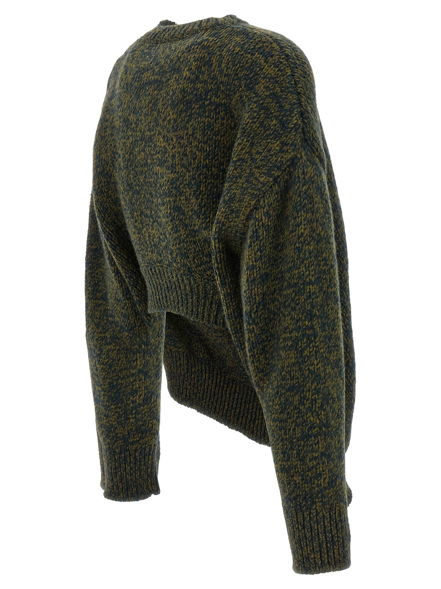 Cardigan Bicolor De Elastano Loewe Con Diseño De Doble Cuello