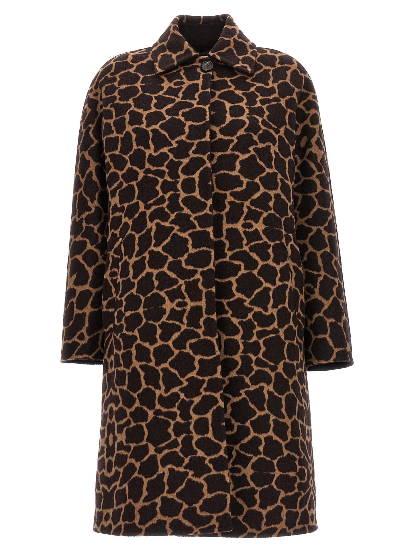 Abrigo Max Mara de lana virgen marrón