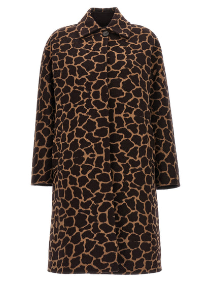 Abrigo Max Mara de lana virgen marrón