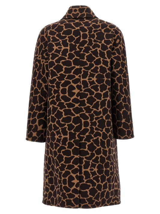 Abrigo Max Mara de lana virgen marrón