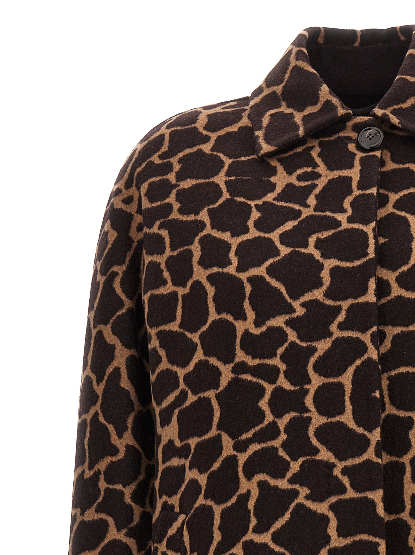 Abrigo Max Mara de lana virgen marrón