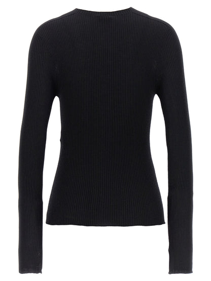 Cardigan en Cachemire Noir Lanvin - Silhouette Moderne