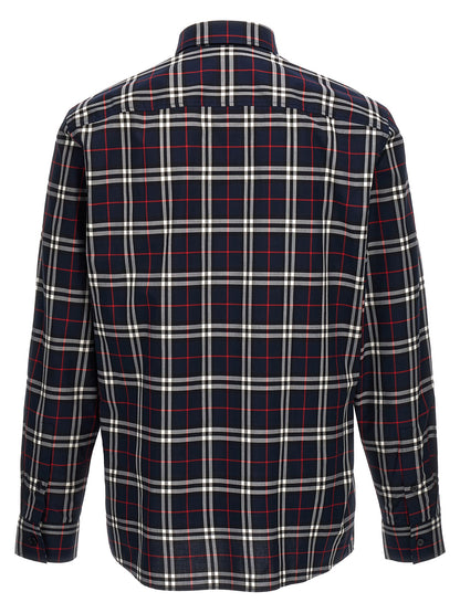 Burberry Blue Cotton Shirt