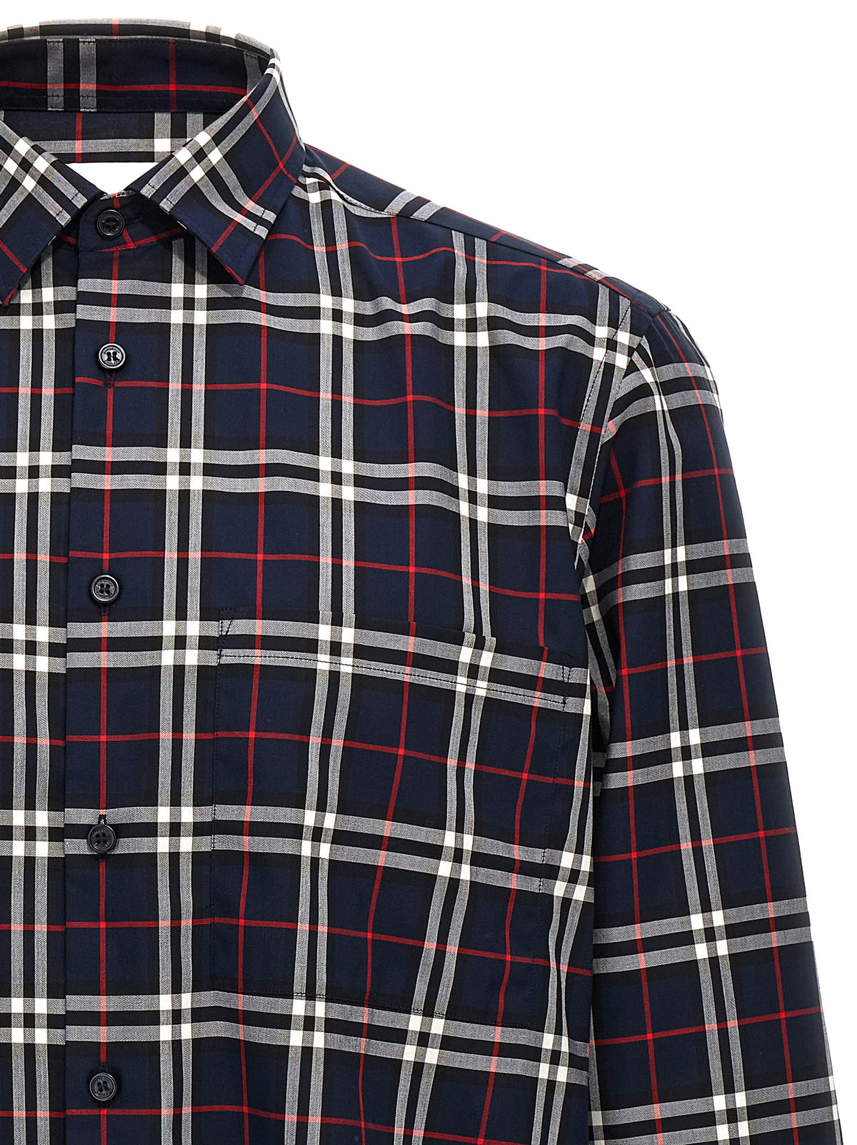 Burberry Blue Cotton Shirt
