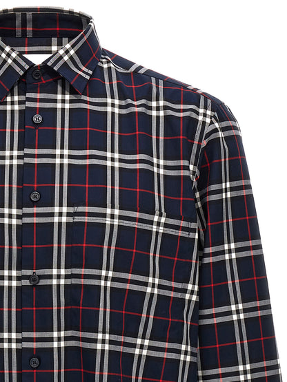 Burberry Blue Cotton Shirt