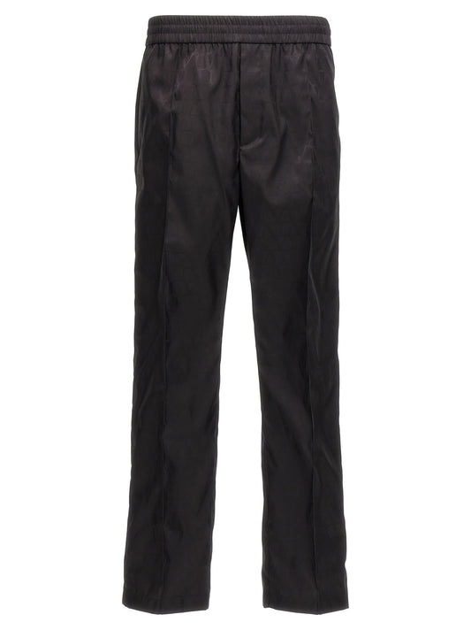 Pantalones casuales Valentino Garavani negros de poliamida