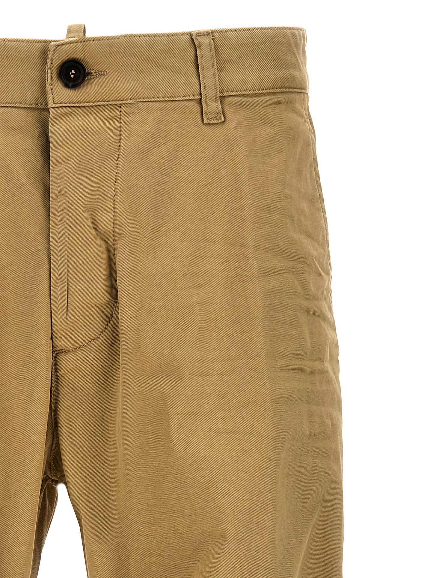 Pantalon chino en coton beige Dsquared²