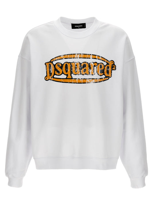 Sudadera Dsquared² de algodón blanco