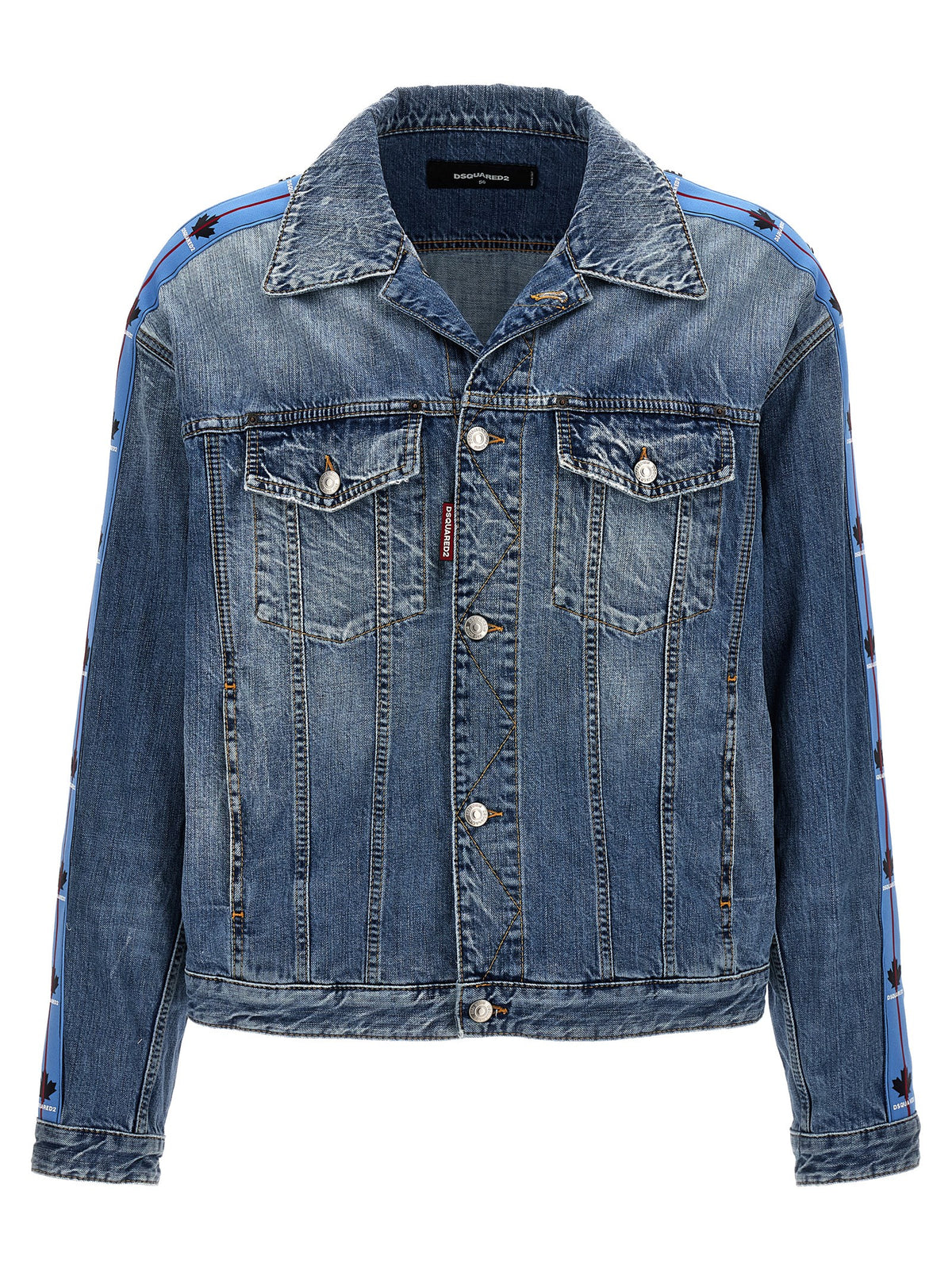 Veste en jean Dsquared² en coton bleu, modèle Dan