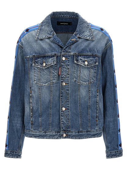 Veste en jean Dsquared² en coton bleu, modèle Dan