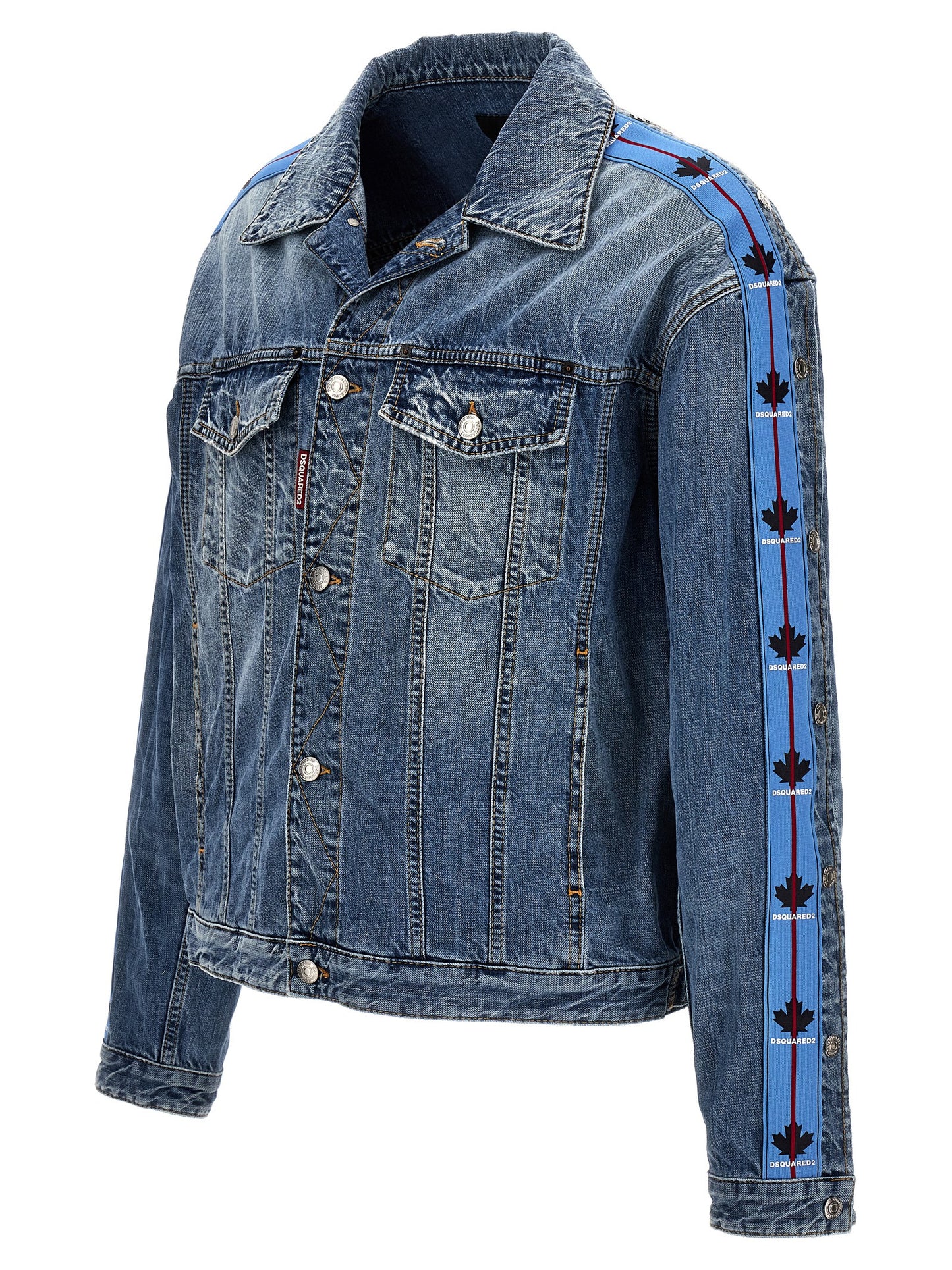 Veste en jean Dsquared² en coton bleu, modèle Dan