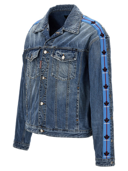 Veste en jean Dsquared² en coton bleu, modèle Dan