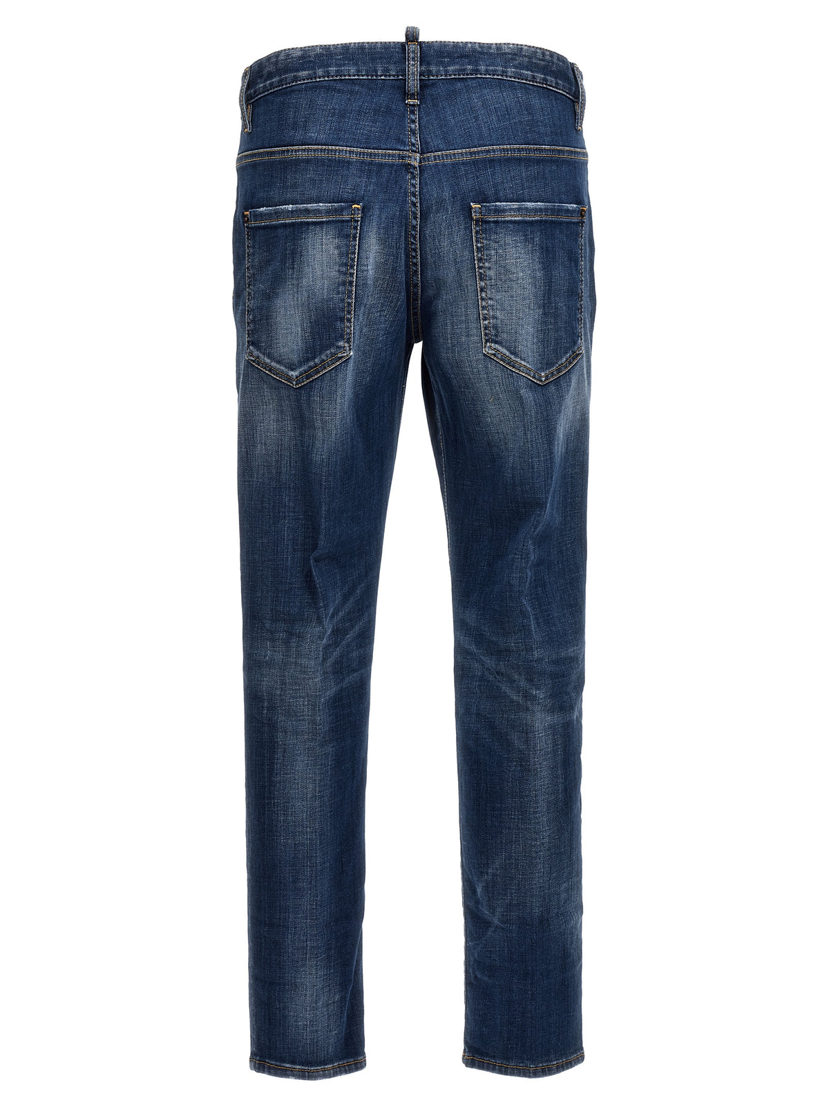 Dsquared Jean en coton bleu à coupe ample