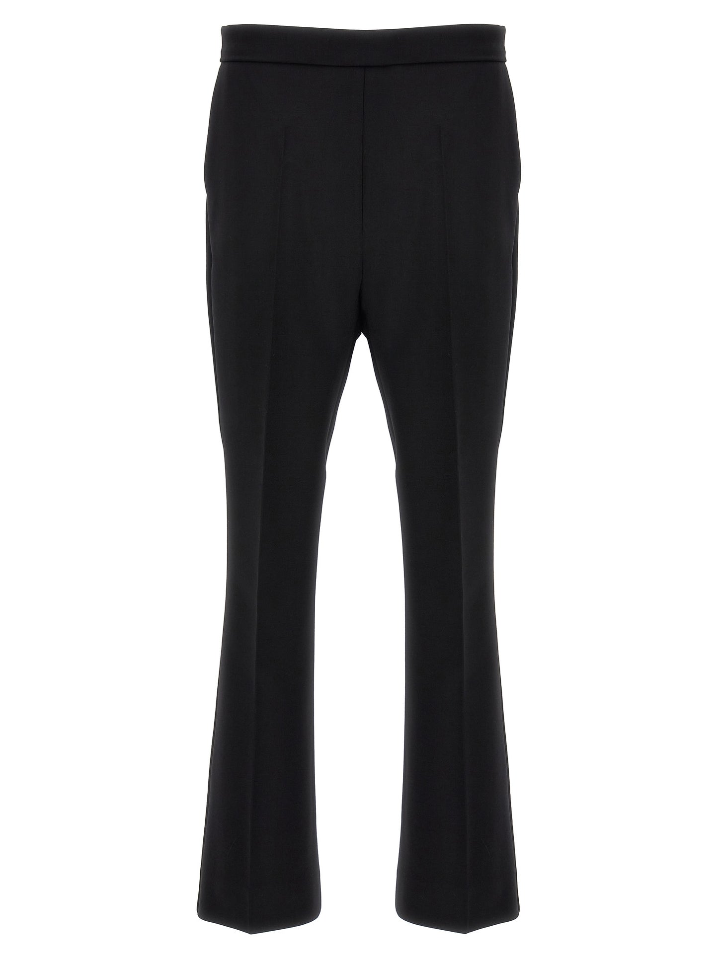 Pantalones capri Max Mara de lana virgen negros