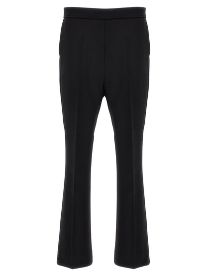Pantalones capri Max Mara de lana virgen negros