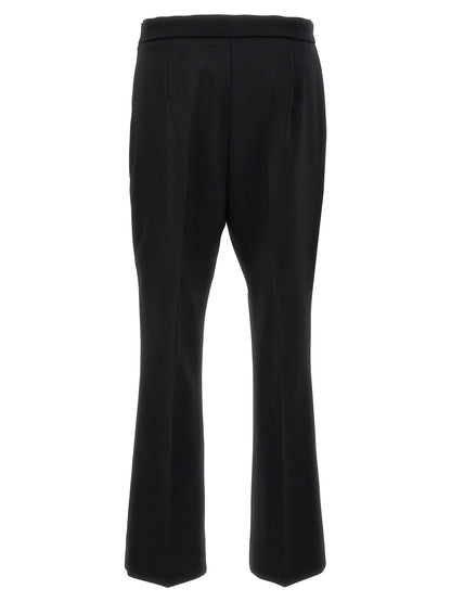 Pantalones capri Max Mara de lana virgen negros