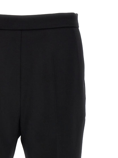 Pantalones capri Max Mara de lana virgen negros