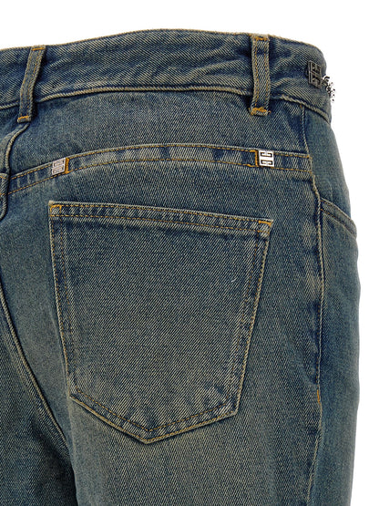 Vaqueros Givenchy De Algodón Azul Corte Boca Campana