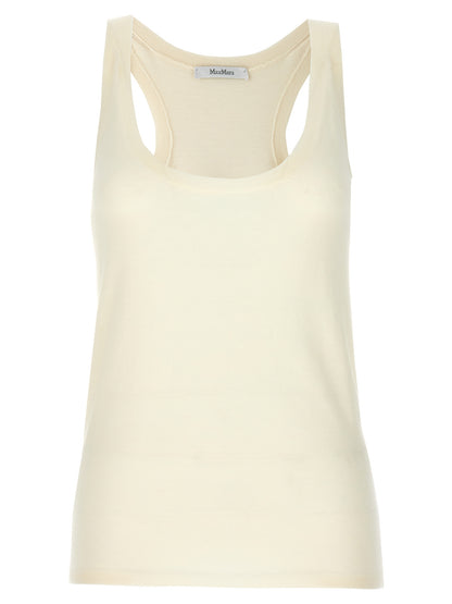 Camisetas sin mangas Max Mara de cachemir blanco
