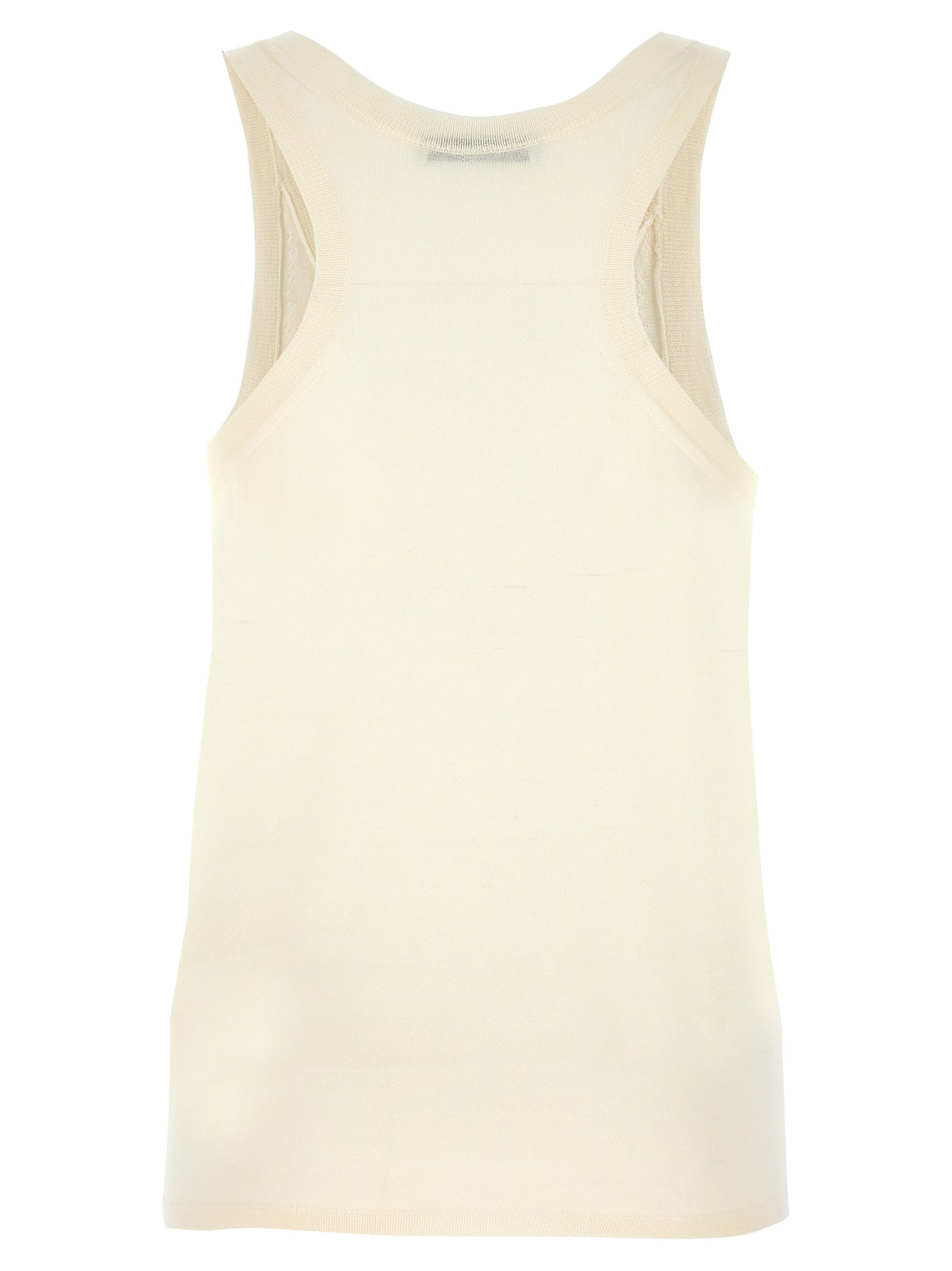 Camisetas sin mangas Max Mara de cachemir blanco